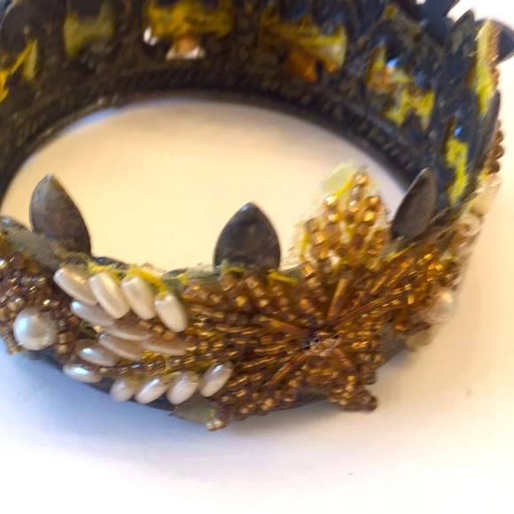 New Metal Candle Ring Pink,GoldBird,Pearl,Crystals - Picture 8 of 8